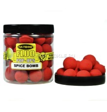 Плавающие бойлы Fun Fishing FLUO Rouge Spice Bomb Pop-Ups